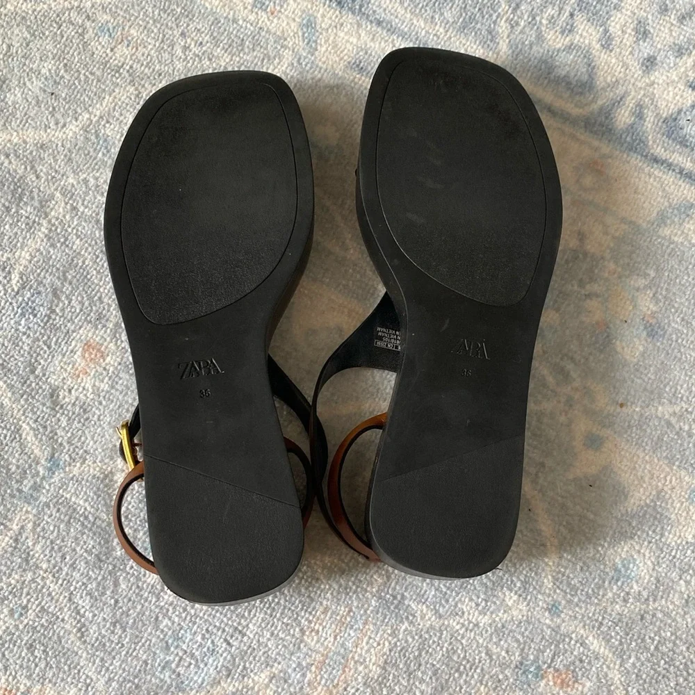 Zara Brown Sandals - Picture 2 of 2